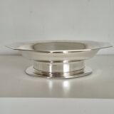 Antique butter dish in the Coquillor style, made of silver-plated metal.