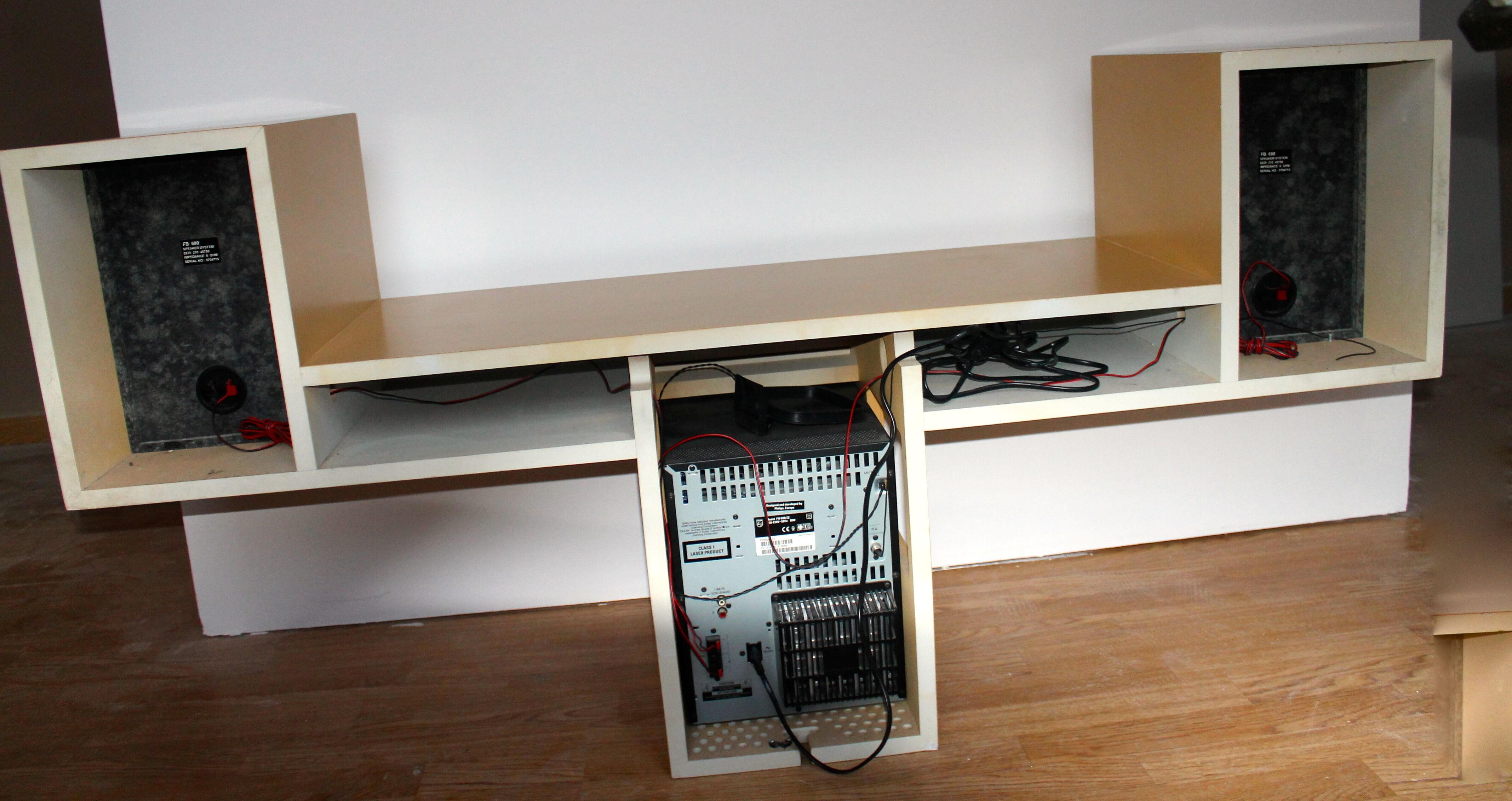 Former furniture hifi LEOLUX for Philips vintage 70's 80's