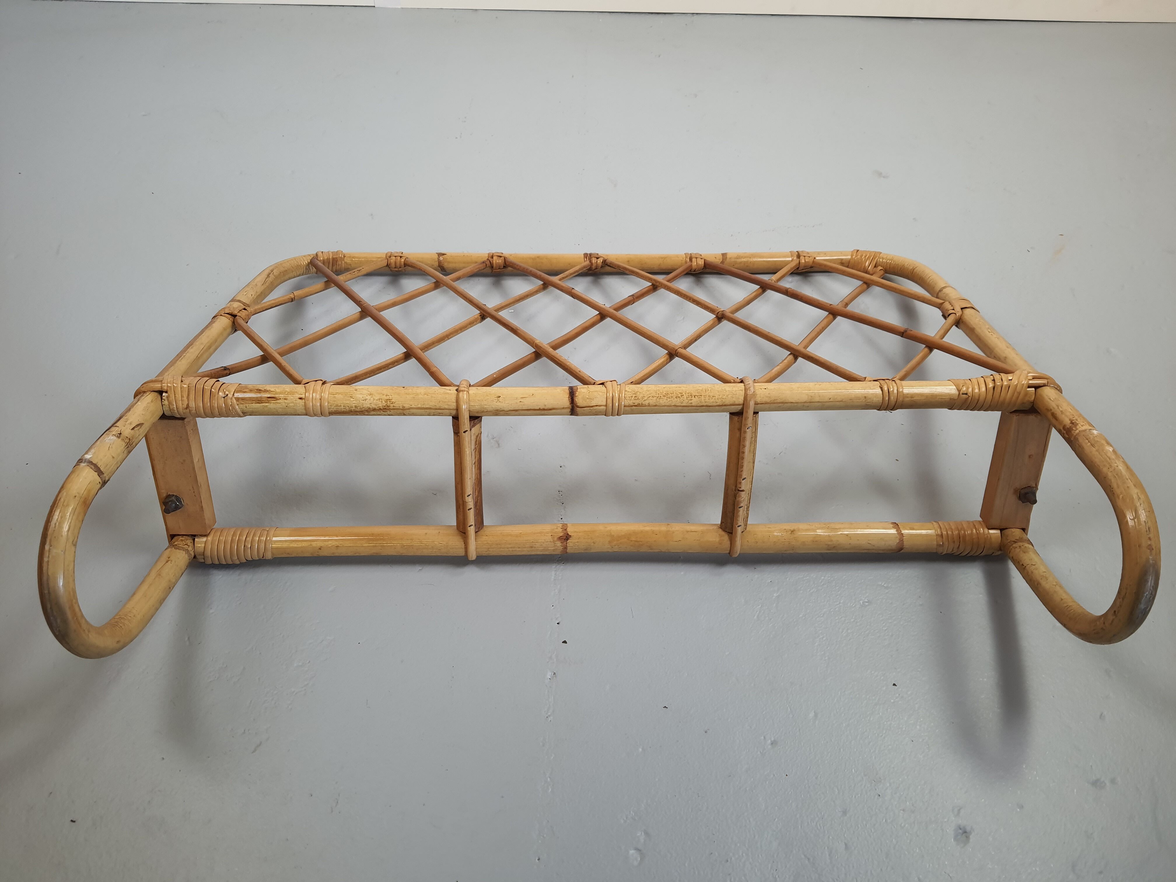 Rattan head and footboard from the 60s/70s