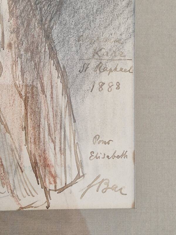 Ferdinand Bac (1859-1952) - Drawing in pastel, ink and charcoal on paper