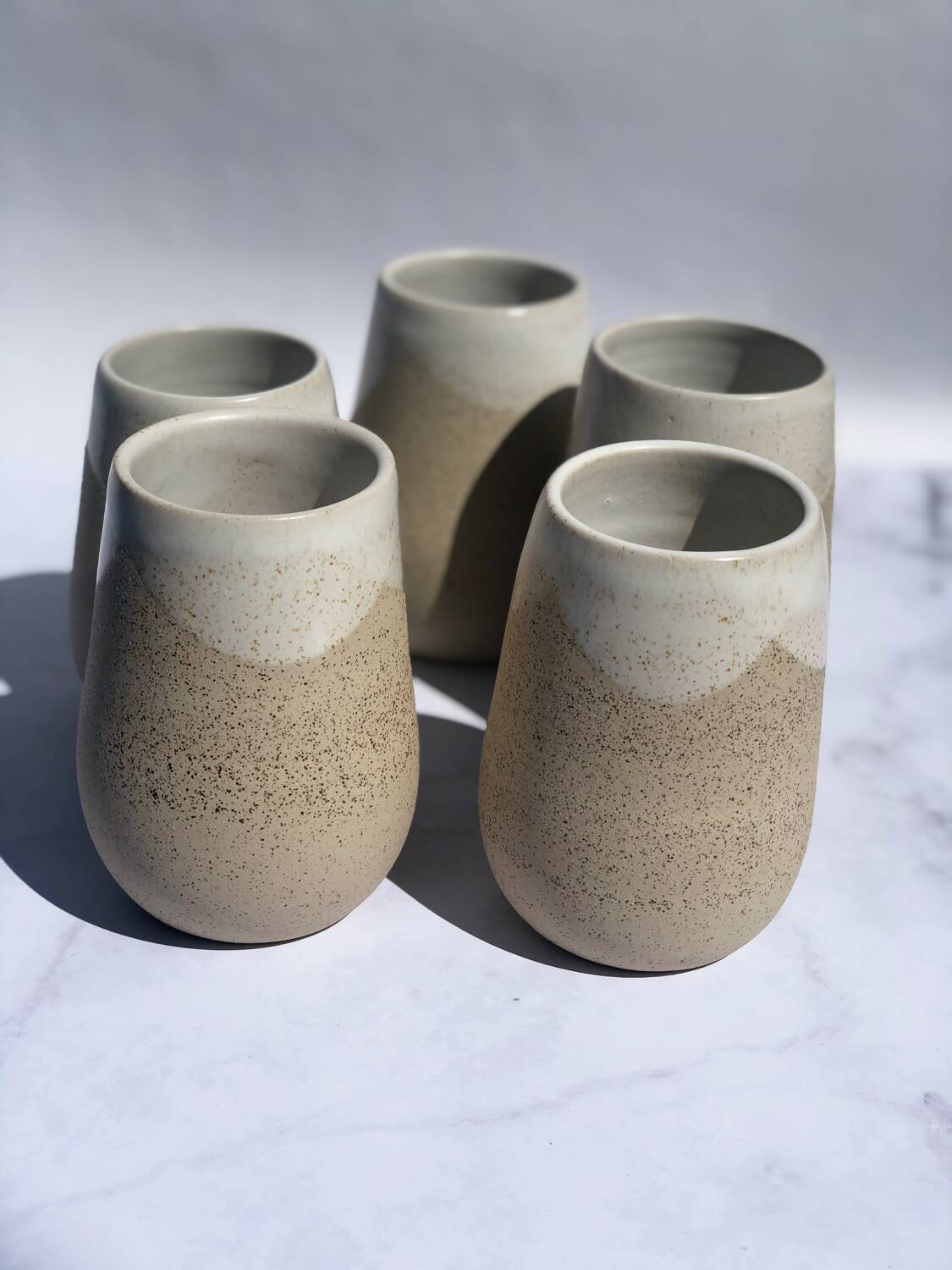 Large customizable ceramic stoneware mug