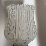 Table lamp with a white tulip lampshade and a gold base