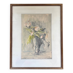 Aquarelle signée P.Calagno