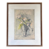 Watercolor signed P.Calagno