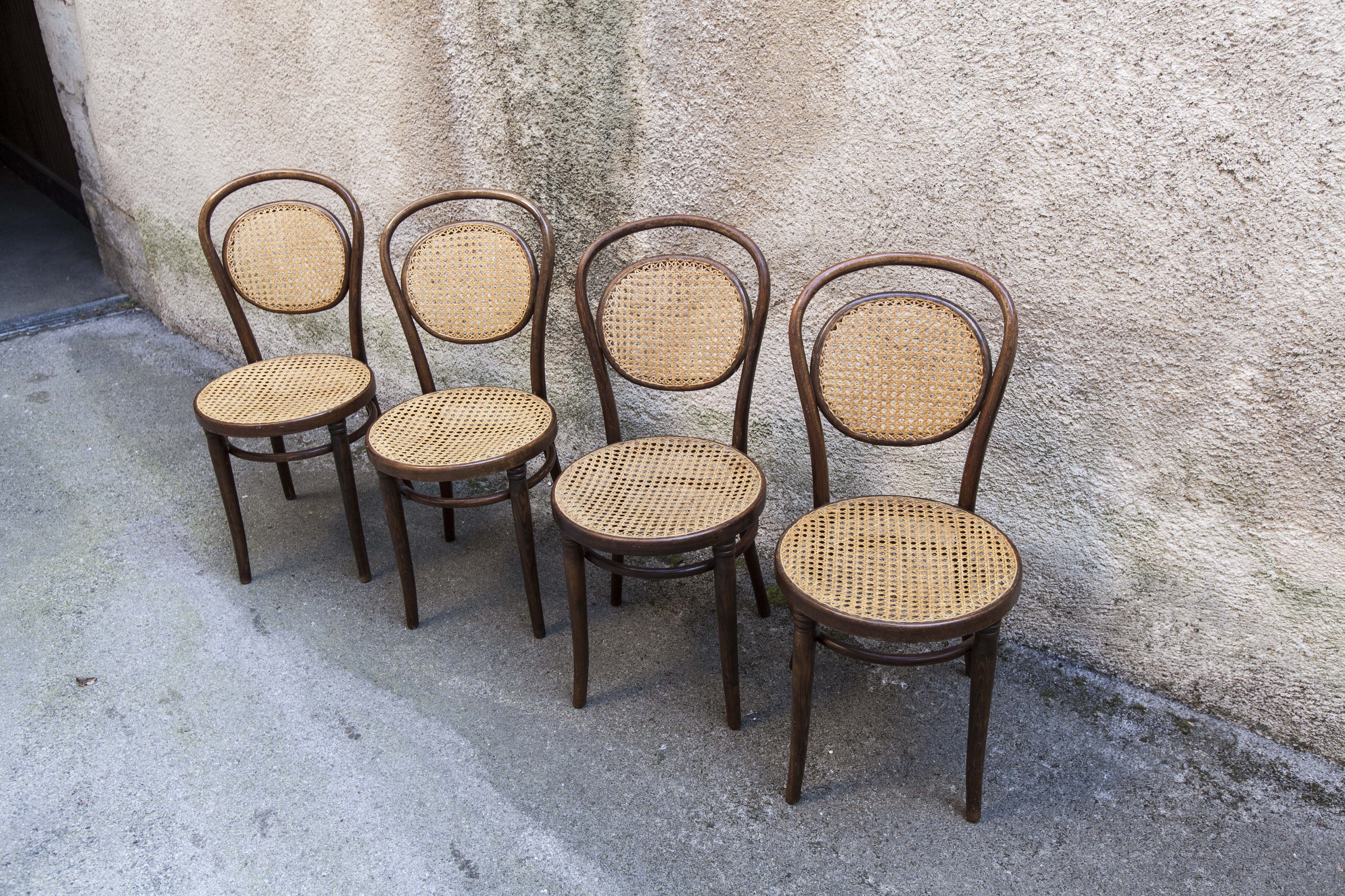 4 chairs Thonet n ° 11 MPA Radomsko