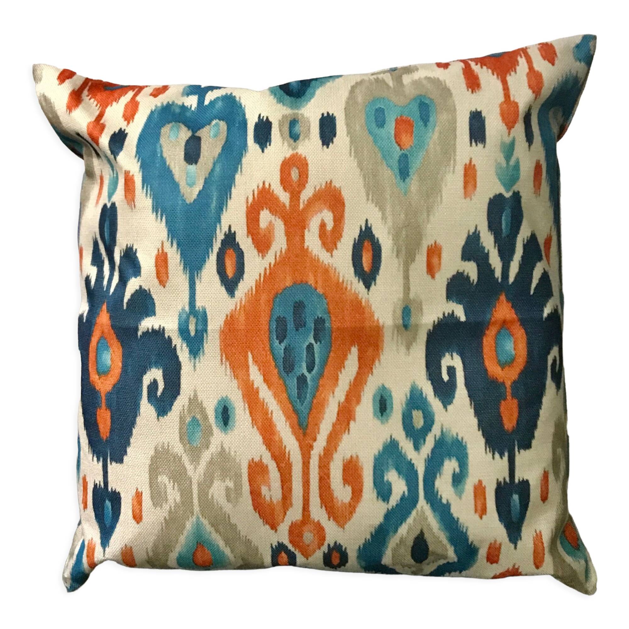 Square cushion bohemian ethnic motifs