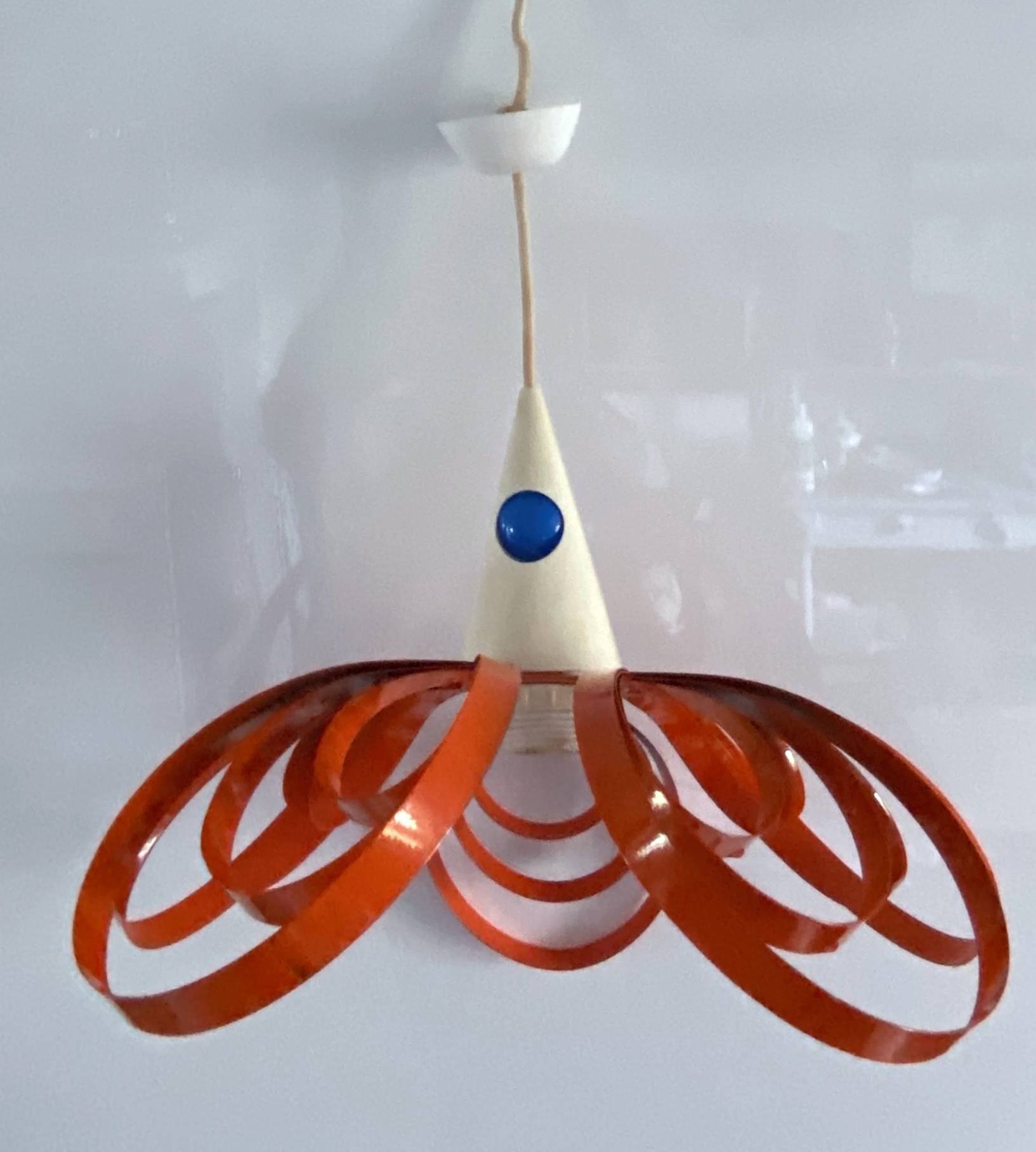 Scandinavian ceiling pendant lamp Space age Sputnik 70' vintage