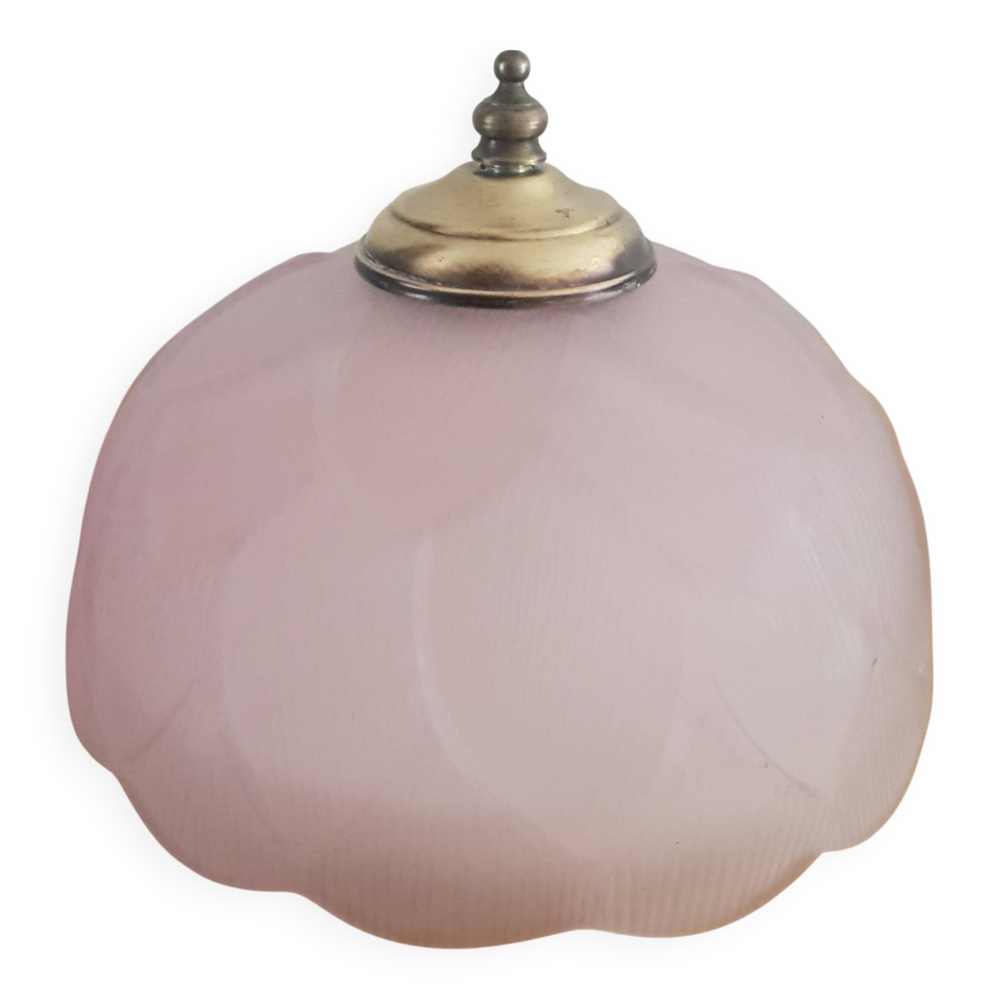 Vintage pink glass ceiling light