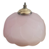Vintage pink glass ceiling light