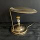 Bauhaus desk lamp, modernist in gilded brass, 1940s