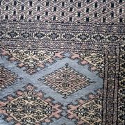 Tapis coureur vintage ouzbek Bukhara fait main en laine – 75 x 244 cm