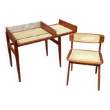 Michel Ducaroy desk and chair for SNA Roset