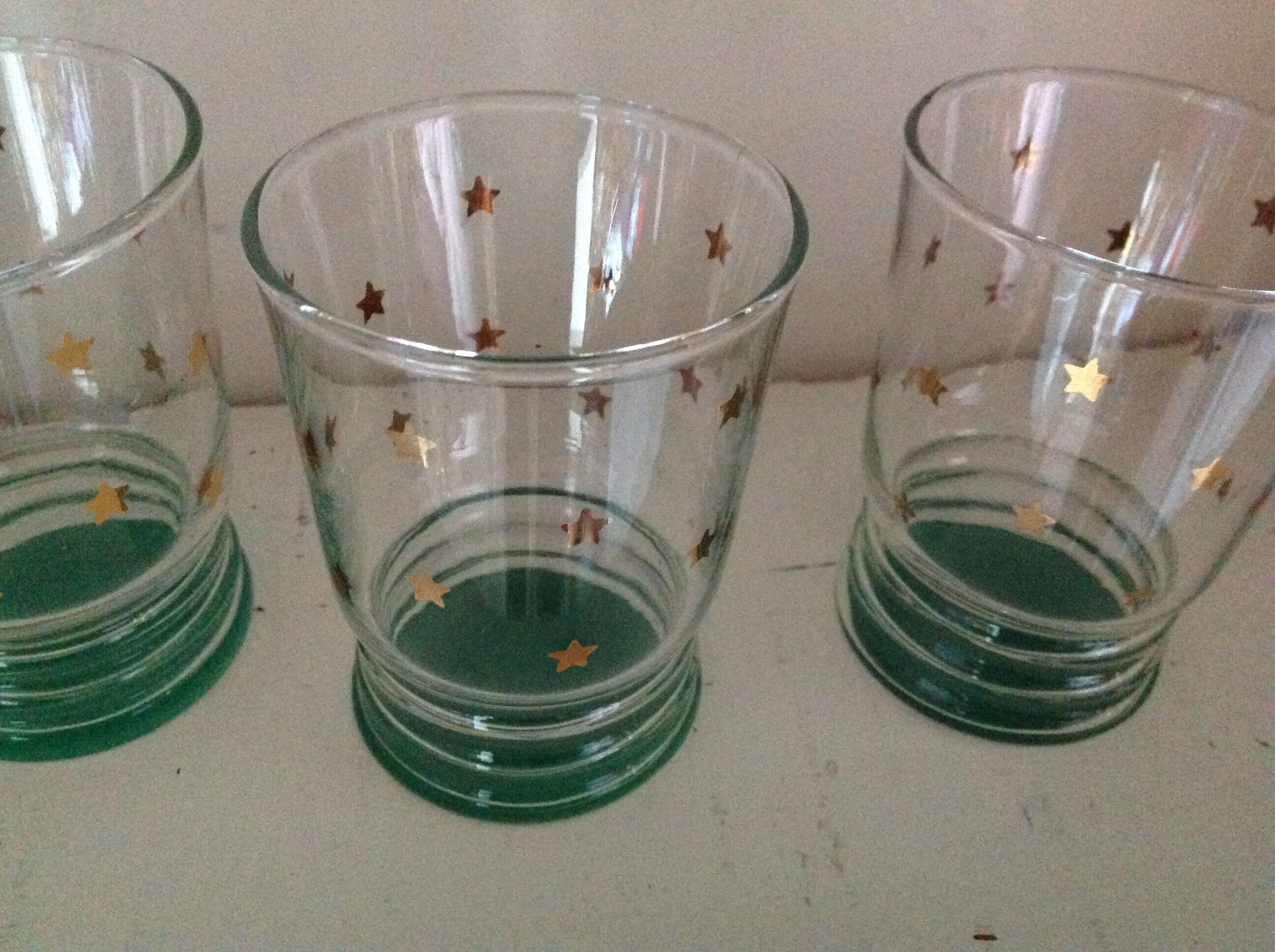 Set of 6 vintage glasses