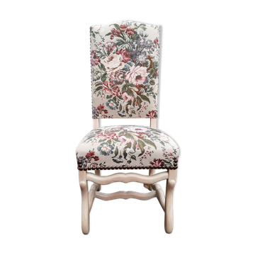 Chaise style Louis XIV en os de mouton