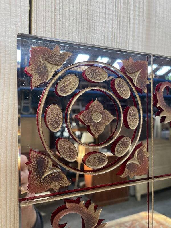 Miroir de Bistrot - Brasserie eglomisé 160 cm