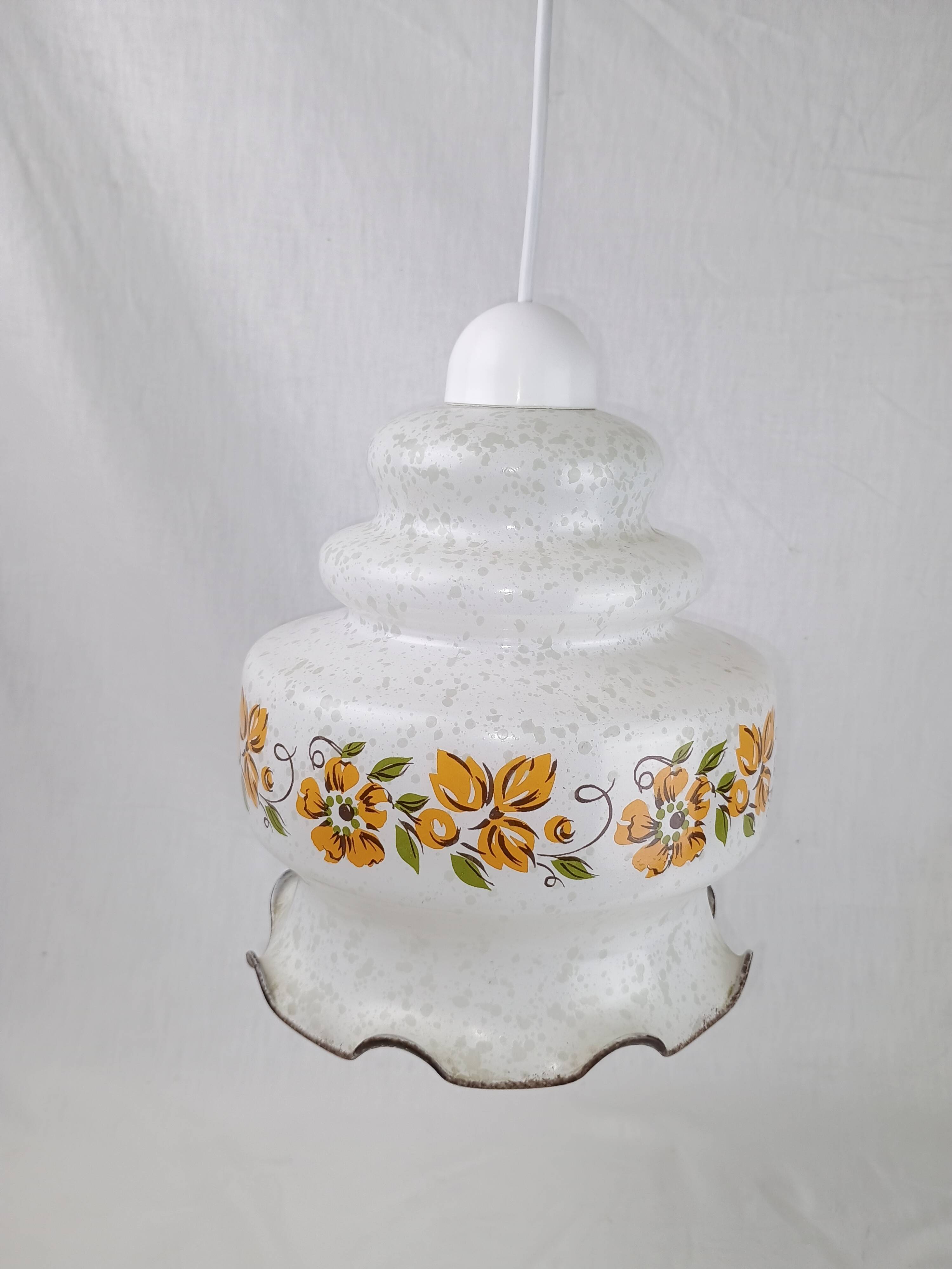 Authentic vintage pendant light from the 1950s–1960s, made in Italy