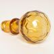 Mid-century yellow glass bottle with stopper, Italy, 1960s