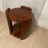 Mahogany art deco pedestal table / bar