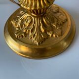 Old table lamp in brass and glass from Clichy