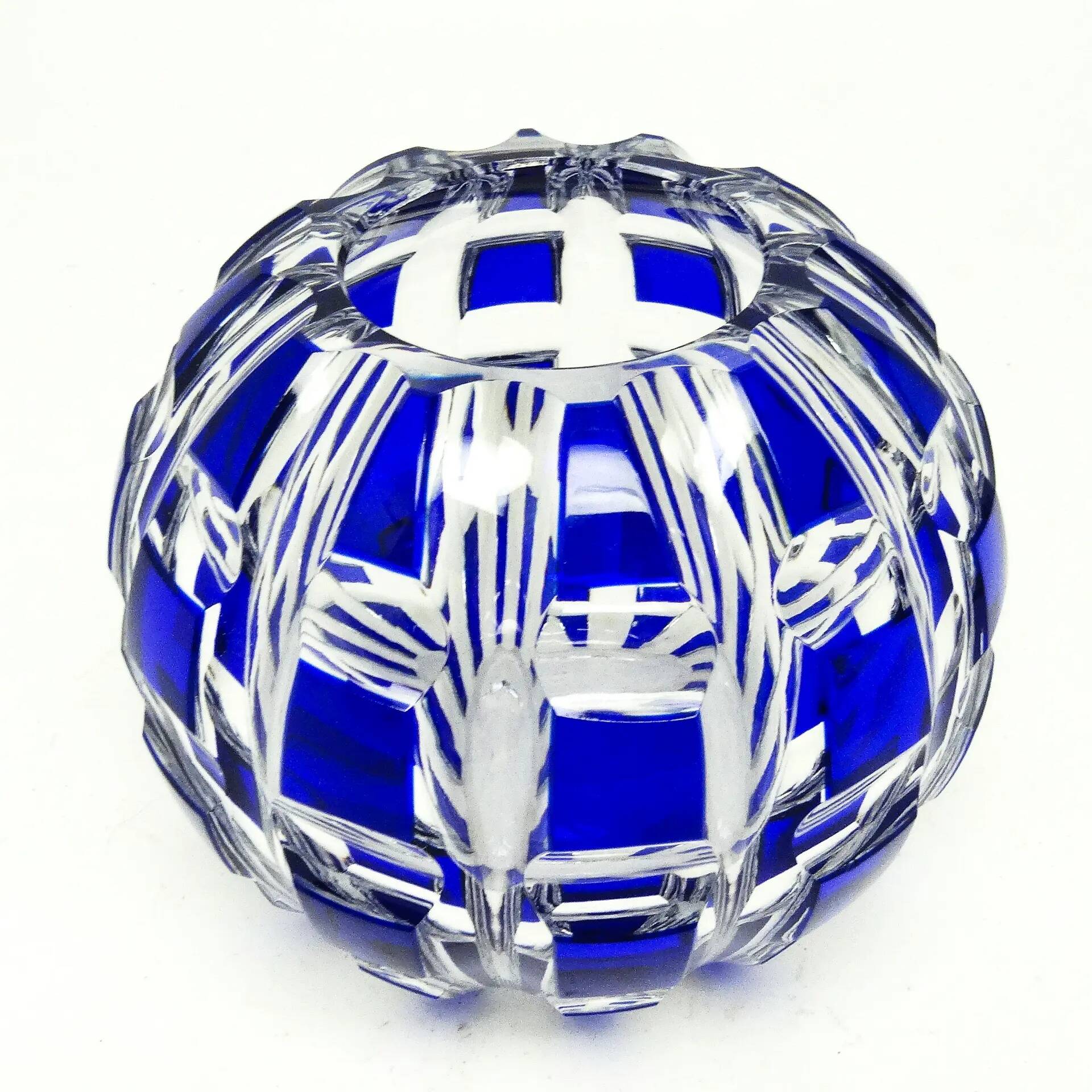 Mid-century modern vase, cobalt glass, Germany, 1950s