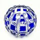 Mid-century modern vase, cobalt glass, Germany, 1950s
