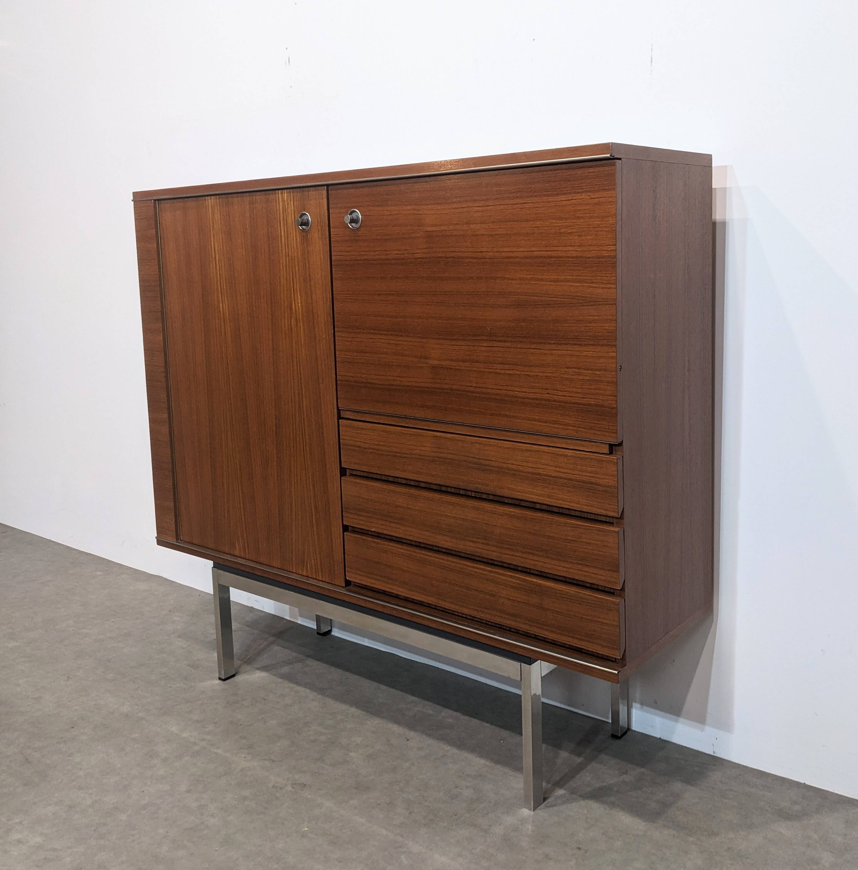 Highboard, Mid-century teak bar 1960s