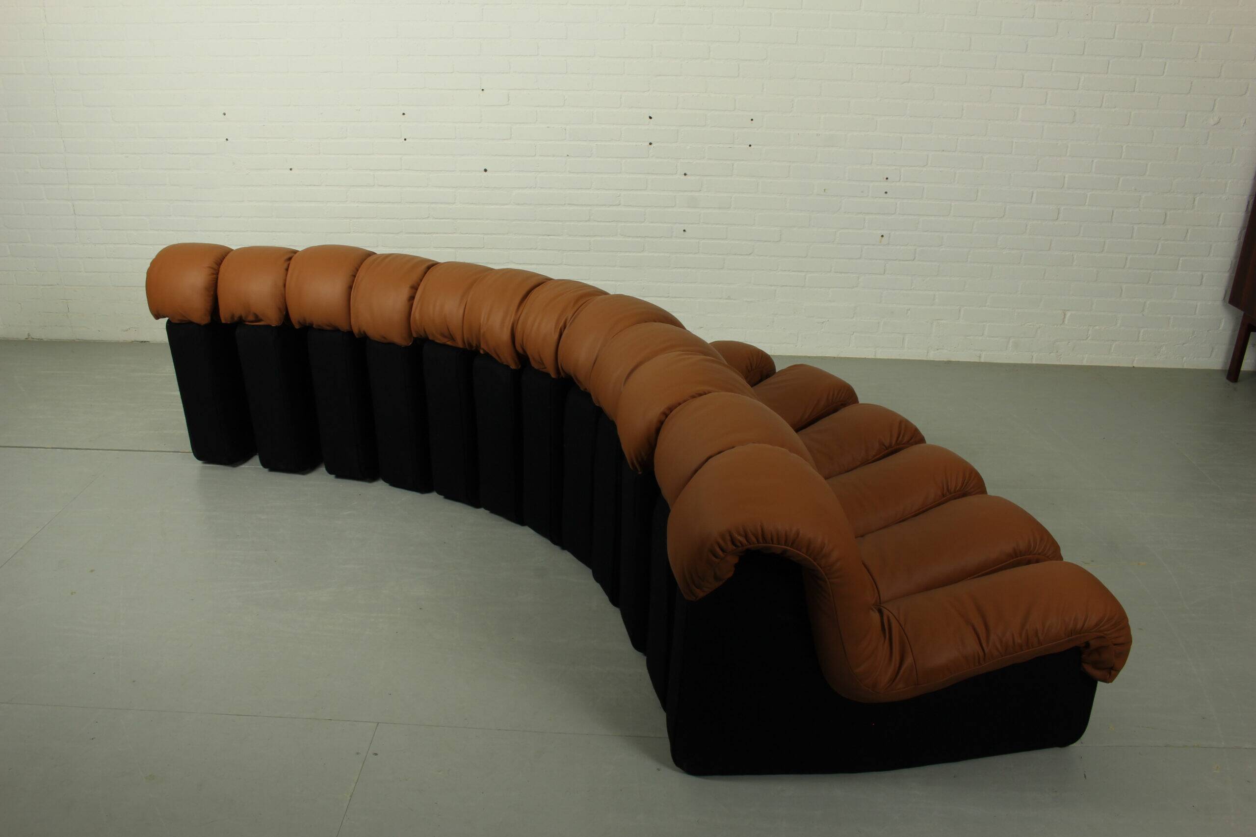 DS-600 'Non Stop' sofa by Eleonore Peduzzi Riva for De Sede with 12 elements, Switzerland 1970s