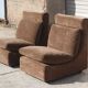 Walter Knoll Collection pair of modular armchairs in two-seater sofa 1970s