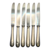 Set of 6 small silver-plated Navy knives from Christofle