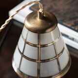 Vintage amber portable lamp