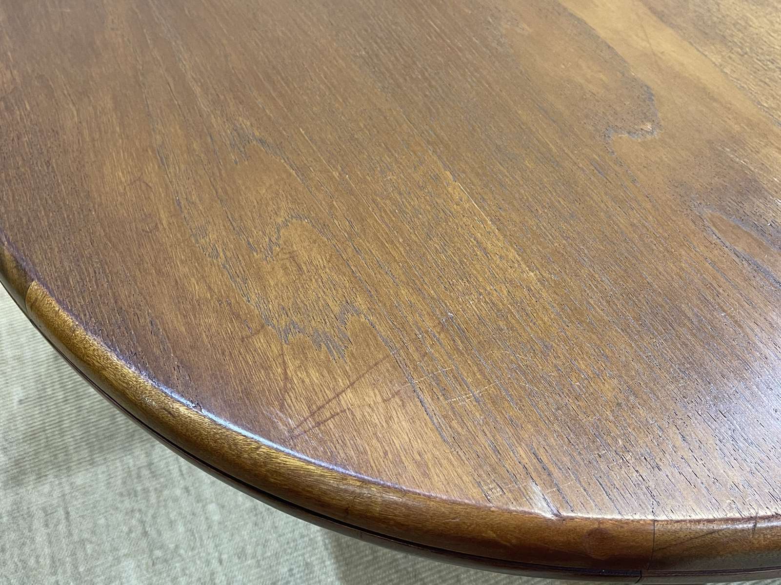 1970s teak table with butterfly extension