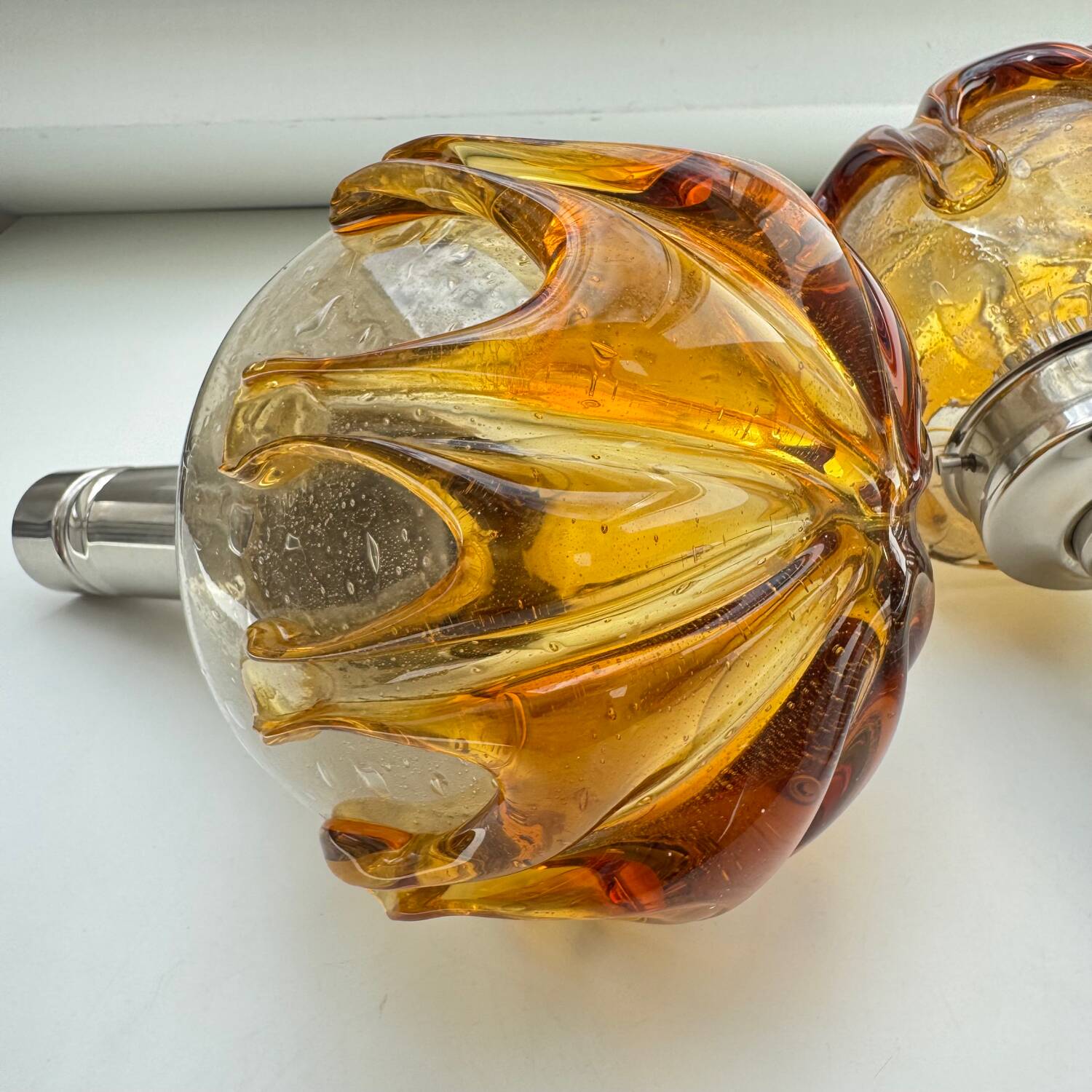 Pair of N Leuchten Wall Sconces Bubble Glass