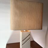 Lamp in carved limestone 1970/80