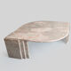 Table basse en marbre en forme d'œil italienne, années 1970.