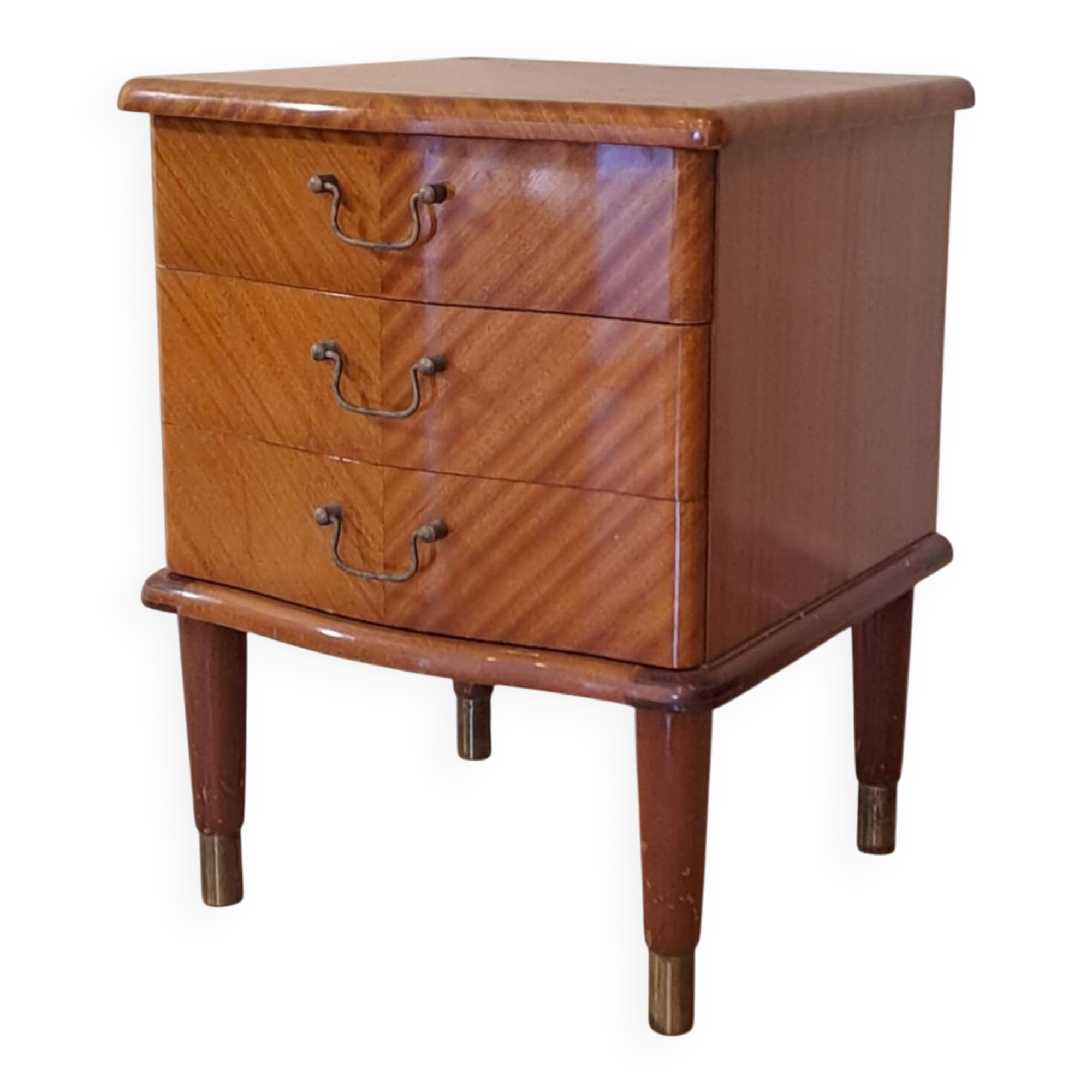 Scandinavian bedside table in mahogany, Norway 1960s