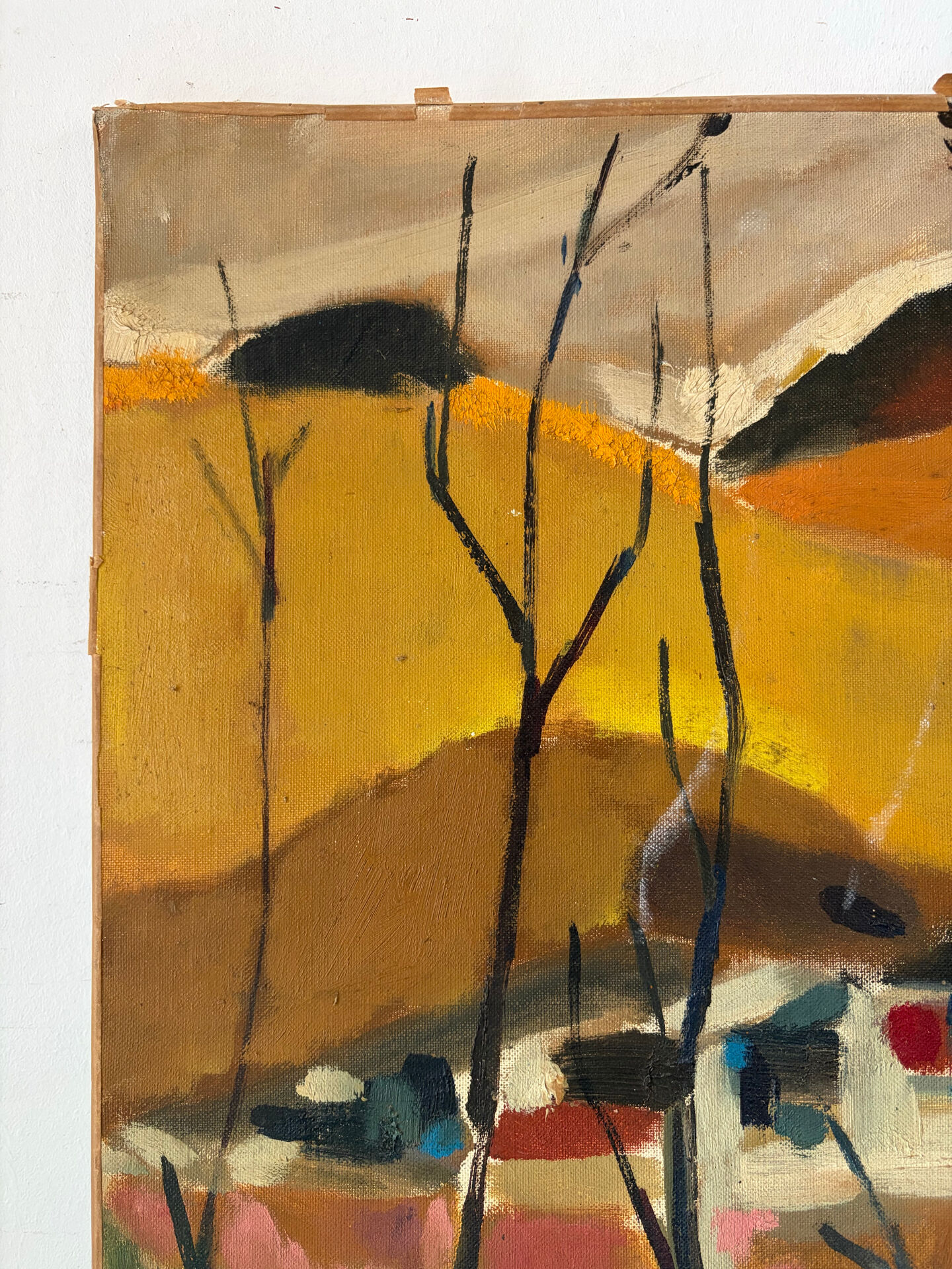 Paysage du sud ouest, huile sur toile