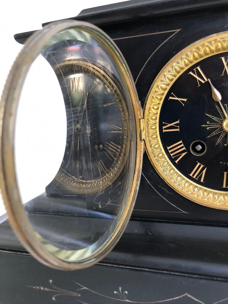 Black marble fireplace pendulum