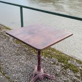 Antique cast iron bistro restaurant pedestal table - 1900s