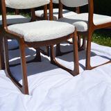 4 Baumann sleigh chairs