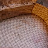 Round suitcase handle leather