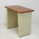 Minimalist desk, lacquered steel, formica top. France, circa 1970