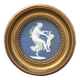 Porcelain biscuit medallion