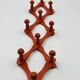 Vintage orange accordion coat rack