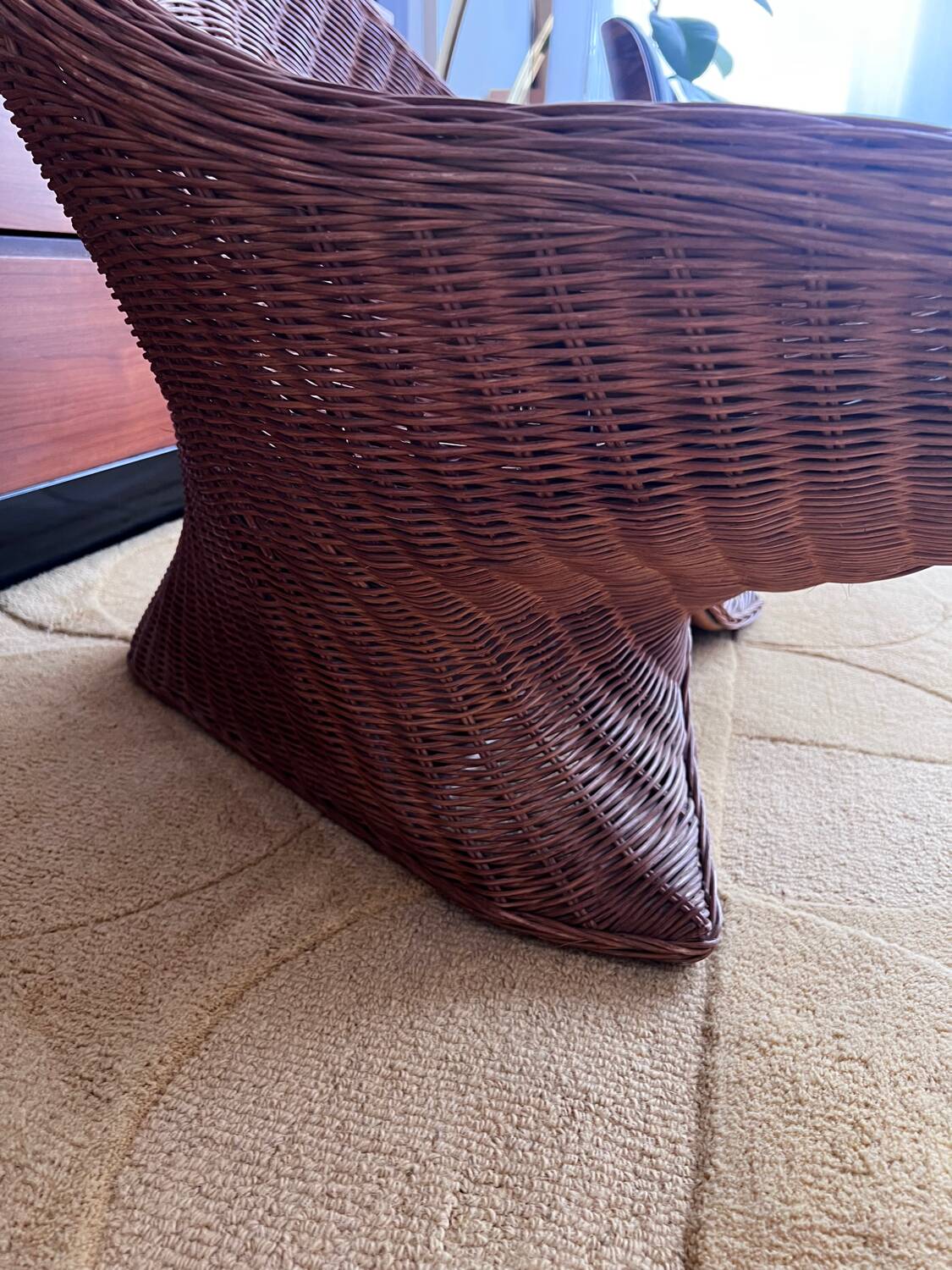 Rattan meditation chair