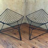Pair of Black OTI Chairs, by Niels Gammelgaard