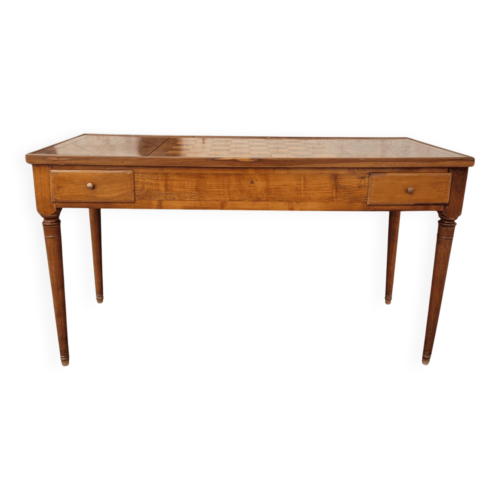 Bureau / Tric Trac gaming table, precious wood, Louis XVI, circa 1800 – France