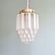 Art Deco satin glass pendant light, Skyscraper type (6 available)