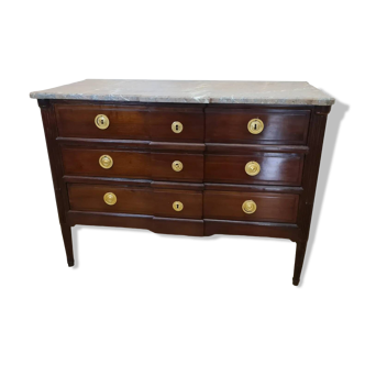 Louis XVI period chest of drawers, stamped Caumont