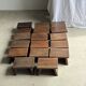 Small stool, auxiliary teak stool, Indonesian footrest H15