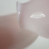 globe suspension light fixture vintage year 70 opaline orange and white